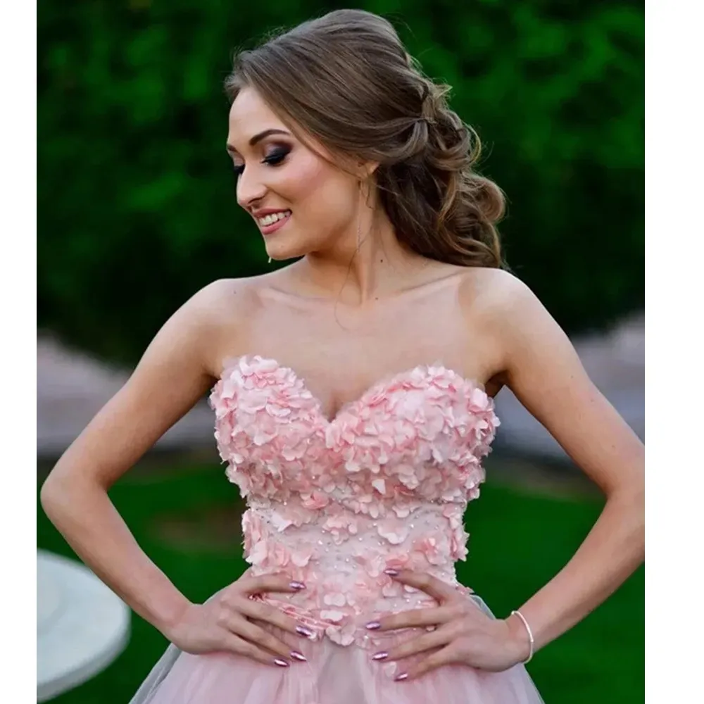 2023 Sweetheart Two-Piece fairy dress prom with Detachable Train and 3D Flower Design - Perfect for Homecoming, Graduation and Special Occasions 2023 Sweetheart Two-Piece fairy dress prom with Detachable Train and 3D Flower Design - Perfect for Homecoming, Graduation and Special Occasions