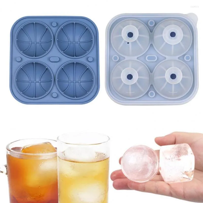 Baking Moulds Convenient Ice Ball Tray Long Lasting Mould BPA Free DIY 4 Holes Cold Keeping Football Shape Wine Cube Mold