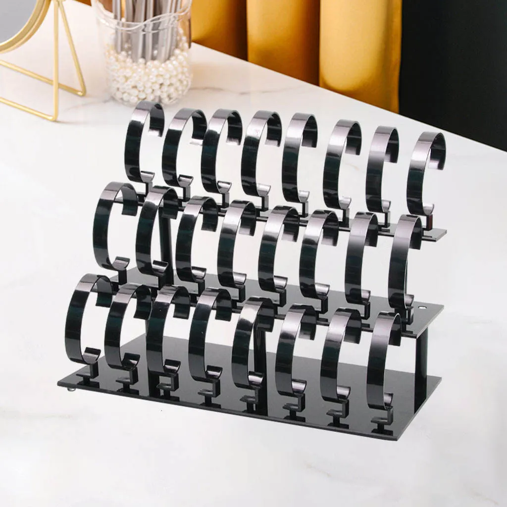 Clear Acrylic Bracelet Holder with 3 Tier Racks, Jewelry Organizer Stand  and Display Jewelry Organizer for Wrist Watch