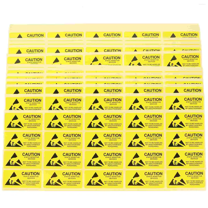 Gift Wrap Static Esd Labels Stickers Sensitive Warning Sticker Sign Devices Label Anti Electrostatic Wall Safe Caution Attention Device