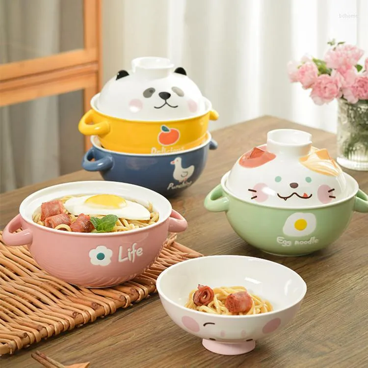 Microwave ceramic top bowl with lid