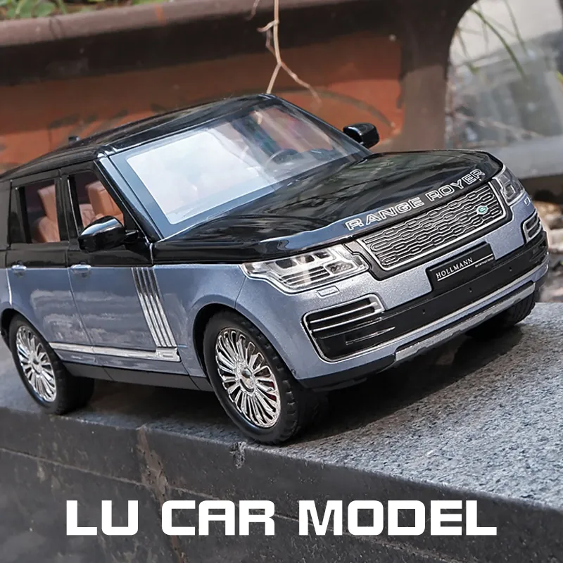 Elektrische RC Flugzeuge 1 24 Range Rover SUV Legierung Diecast Modell Spielzeug Sound Licht Auto Fahrzeug Spielzeug Für Kinder Sammlung geschenk 230329