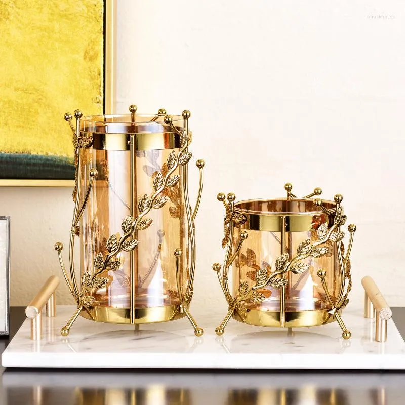Вазы гостиная металлическая ваза европейская современная скандинавская световая роскошная обеденная стола цветочные украшения