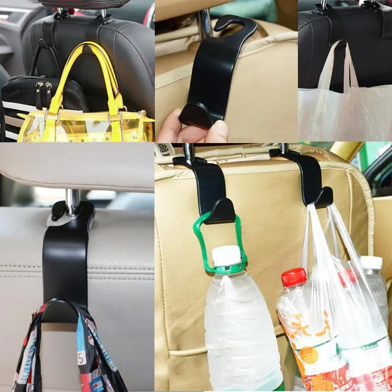 Organisateur de voiture support de stockage Clips de suspension de véhicule siège de voiture crochet arrière Auto ornements intérieurs pour accessoires de sac à provisions