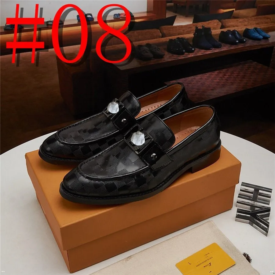 L1/31 Model Sapatos de couro para homens Luxo Plus tamanho 45 Party Office Business Shoes casuais