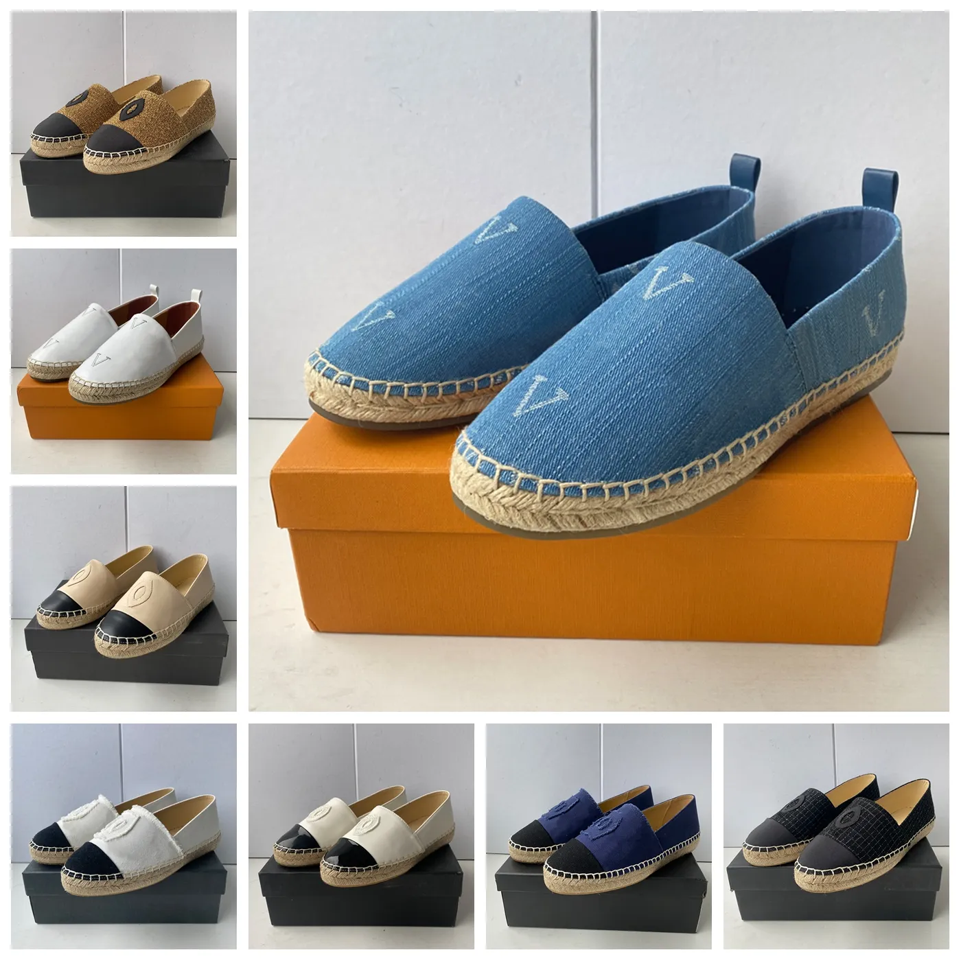 Espadrilles Designer Shoe Luxury Sneaker Femme Casual Shoe Tolevas Real Leather Logs Classic Design Boots Tlides en 1978 S55 001