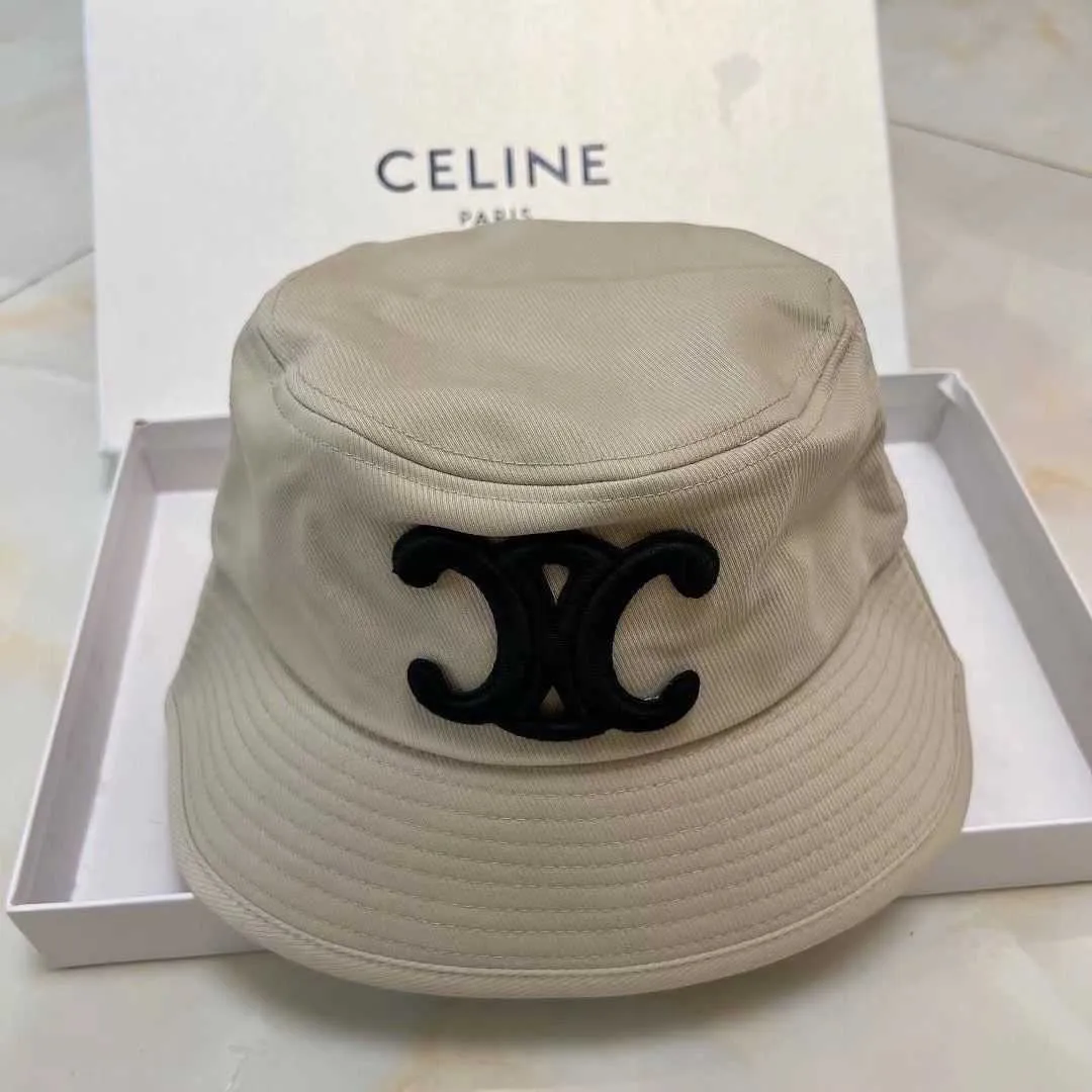 2023 designer nouvelle édition féminine Triomphe Fisherman Hat marque de mode Tidal Red C Back Split Sun visor Women's Sun Shield Hat