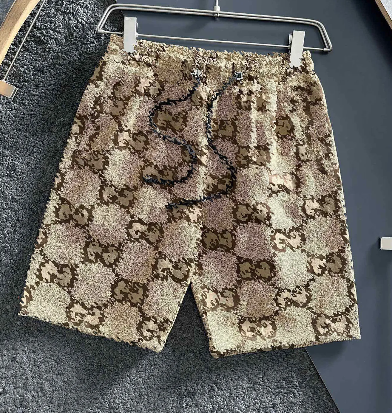 Projektant męski Jacquard Shorts Męskie dżinsy Dwie literowe swobodne spodnie literowe Khaki Shorts