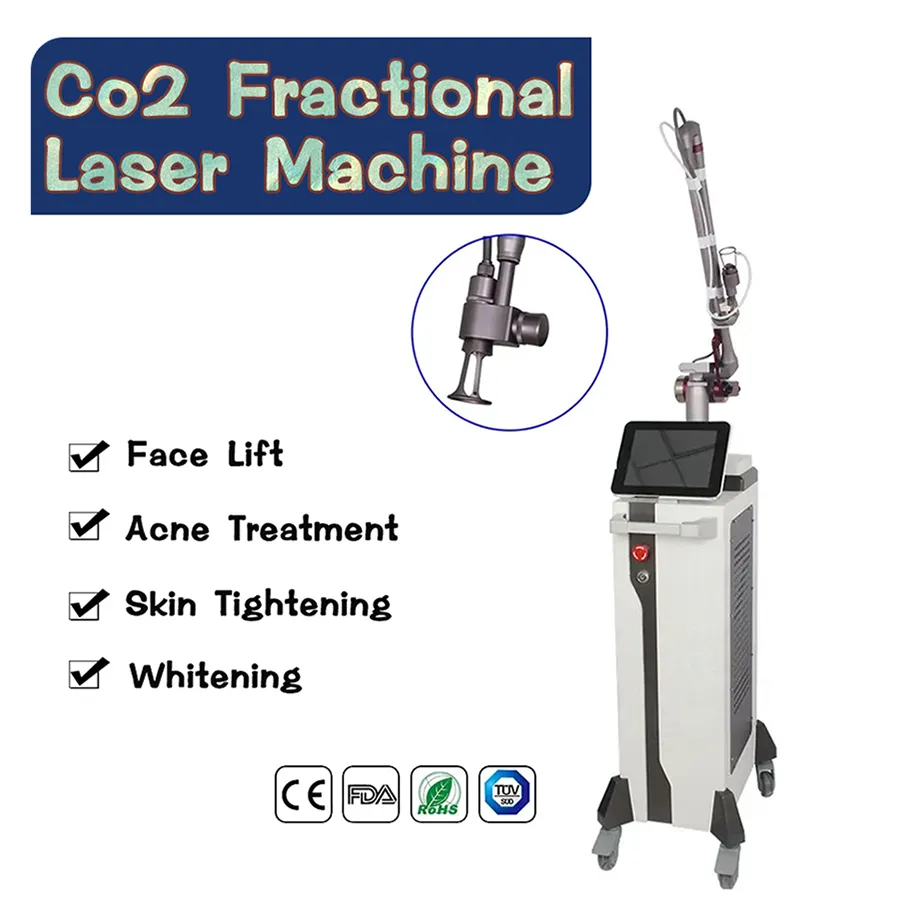 Frakcjonalny maszyna laserowa CO2 10600 nm pochwy zaciskanie trądziku trądzik obróbki rozciągnięcia laserowego CO2