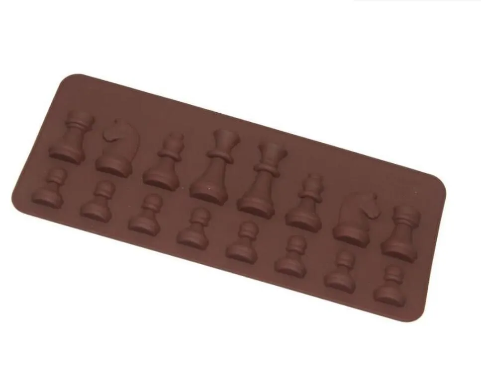 New International Chess Silicone Moule Fondant Gâteau Chocolat Moules Pour Cuisine Cuisson DH9585 2257