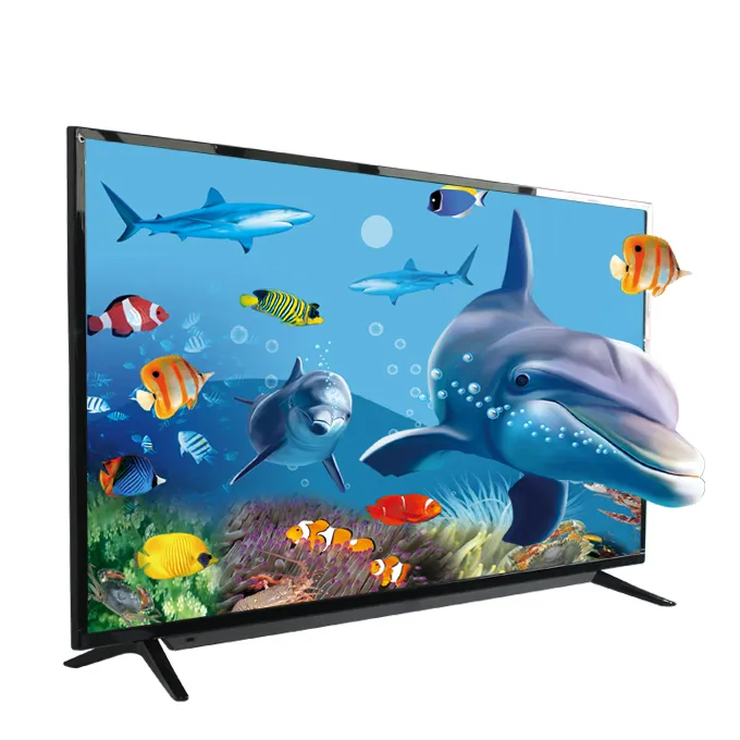 TV de tela plana Smart 4K T2/S2 42/50/55/60/65 Um LCD de televisão (LED) TV digital