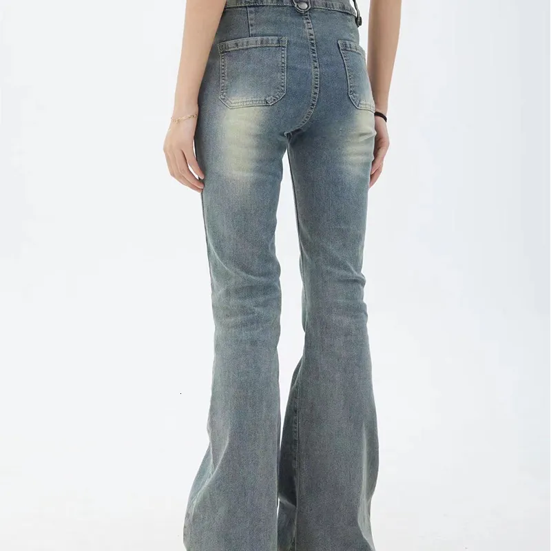 Y2K Flare Jeans - High Waist Bell Bottom Denim Pants