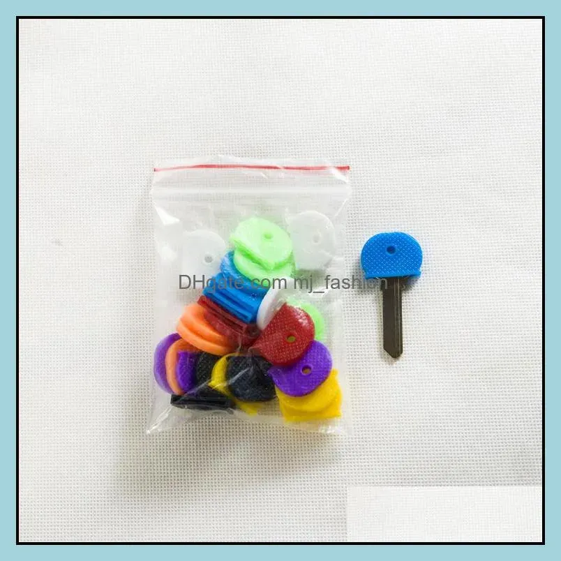 Soft Key Cap Cover Topper Silicone Rubber Key Cap Sleeve Rings Identifier Rings Identify Your Key Multi Colors Wholesale