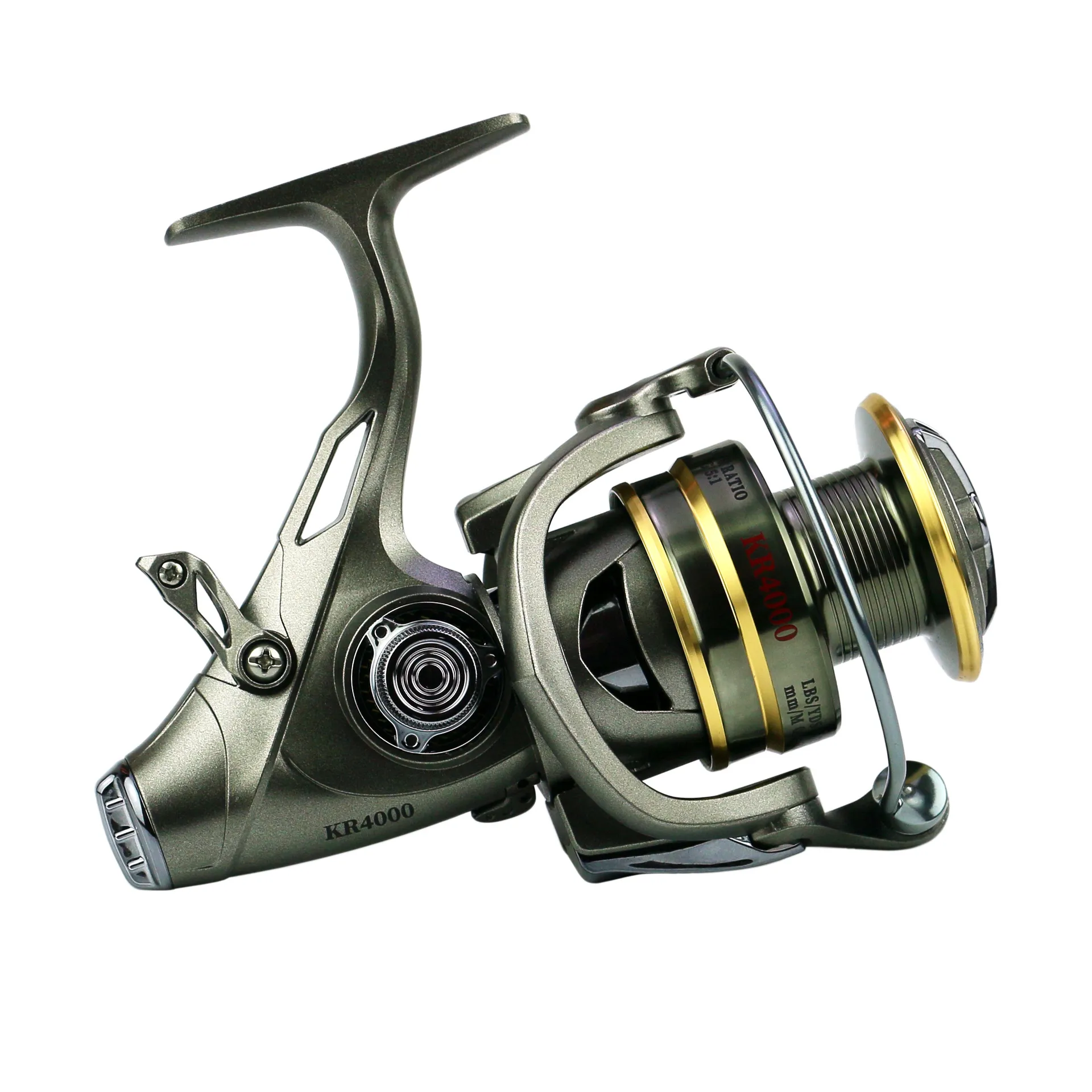 WOEN Library Double Discharge Fishing Top Rated Spinning Reels KR3000/600  5.5:1 Speed Ratio Sea Pole Rod For Effective Throwing From Xieyunen, $13.75