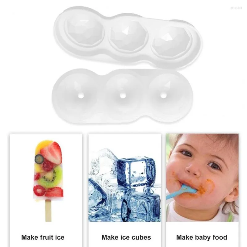 Baking Moulds Ice Ball Mold Lightweight Quick Release Dust-proof Large Capacity Making Bar Supply