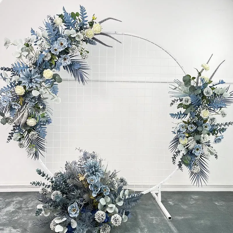 Kwiaty dekoracyjne sztuczne półksiężycowe kwiaty Rząd ślubny