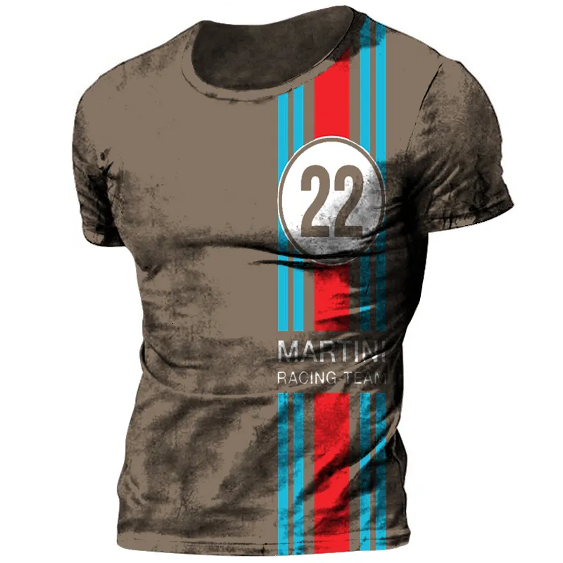 Camisetas para hombre Verano Vintage Casual Camiseta Suéter Ropa deportiva Jersey de gran tamaño Cuello redondo Shor 230330