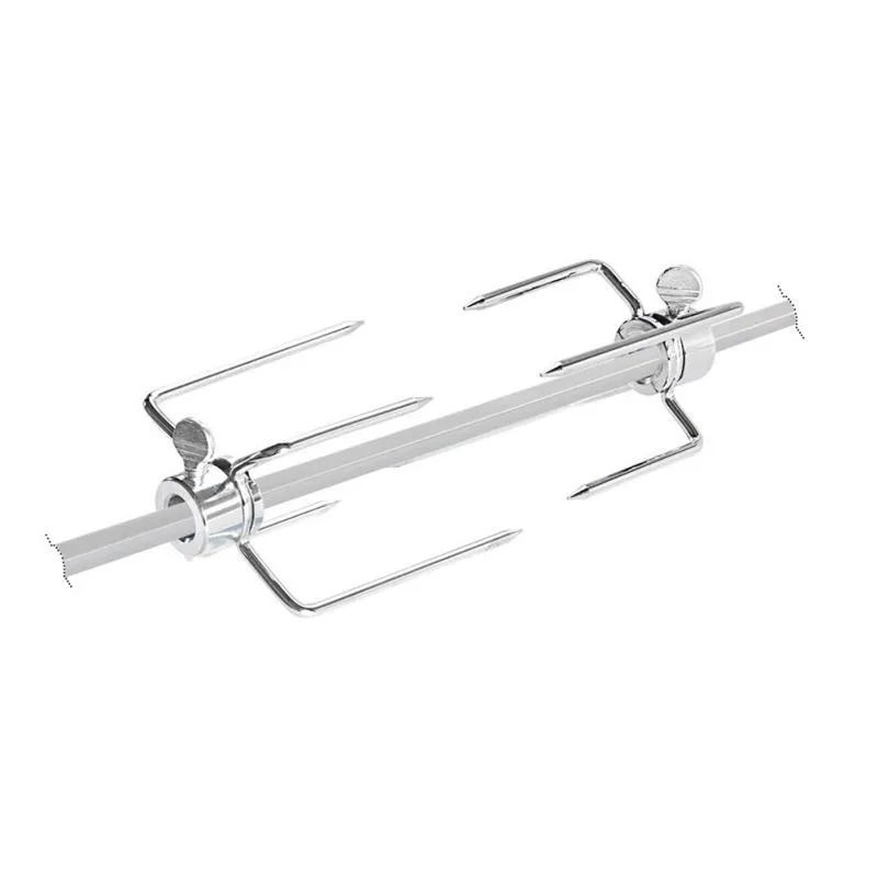 Outils Accessoires 2 pcs En Acier Inoxydable Fourchette À Barbecue Multi-Fonctionnelle Galvanoplastie À Quatre Griffe Outil De Barbecue En Plein Air