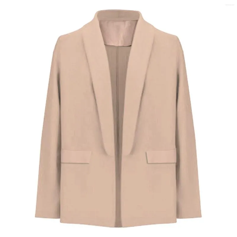 Damen Anzüge Langarm Casual Lose Blazer Anzug Für Frauen Damen Herbst Slim Fit Revers Büroarbeit Trenchcoat