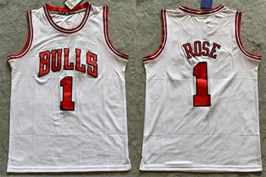 Shirt Maillot D Rose Retro Derrick Rose Basketball Jerseys City