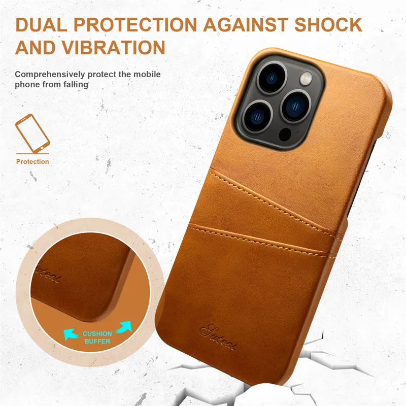 Wallet Card Slot Bag Mobile Phone Leather Case voor iPhone 7 8 6 6s 14 plus 13 12 Mini 11 XS 14 Pro Max Back Protective Shell