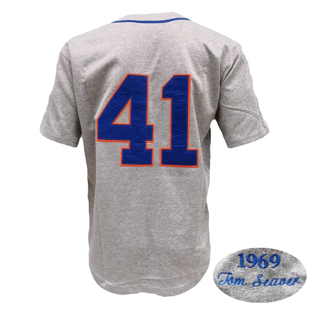 Tom Seaver Jersey Vintage Hall Of Fame 1969 WS Patch Home Away