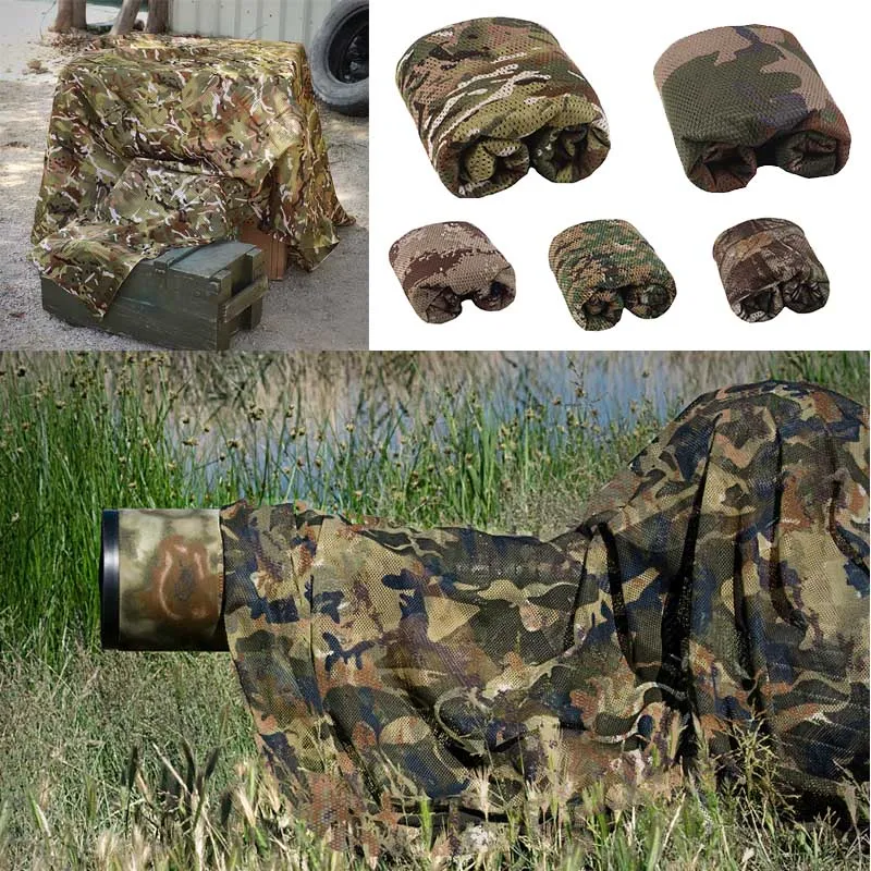 Taktisk kamouflage net utomhus sportutrustning djungel jaga jakt skogen skytte strid camo no05-303