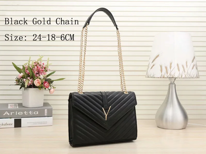 Fashion Designer Woman Bags Women Shoulder bag Handbag Purse 16 Color Leather cross body chain high grade quality evening handbags
