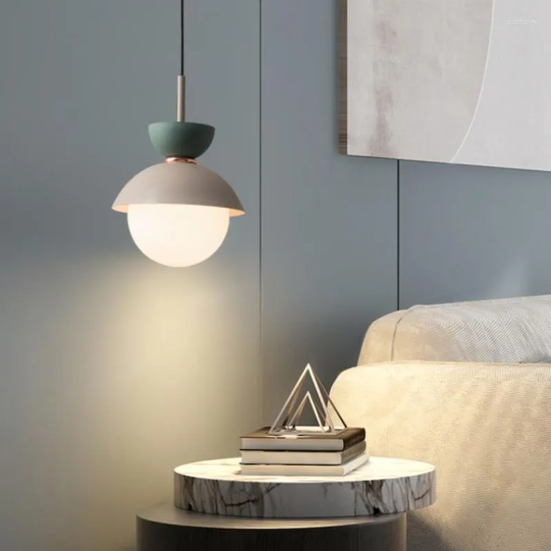 Pendellampor sovrum sängfärg sömnad design blomma budlampa modern minimalistisk heminredning matbordsupphängning ljus