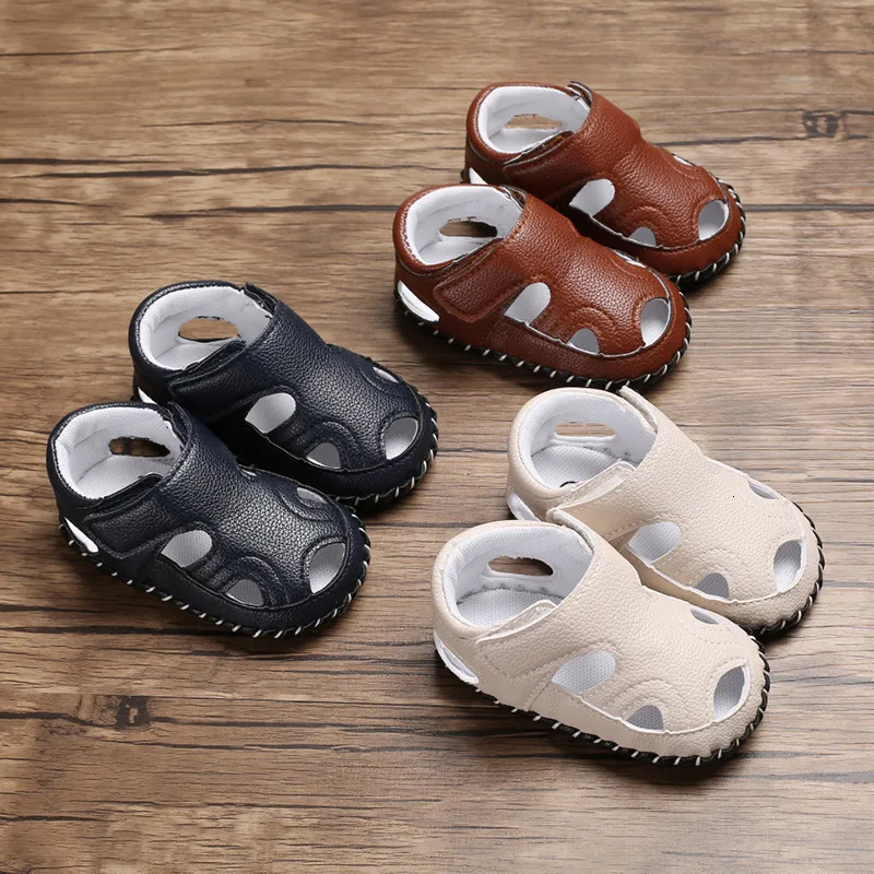 First Walkers zomer 0-1 jaar oud geboren als babyjongens en meisjes schoenen rubberzolen niet-slip casual prinses sandalen baby wandelschoenen 230330