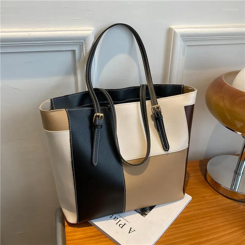 Sacs de soirée Femmes PU Cuir Pour Sac à main Grande capacité Sac à bandoulière 2023 Tendance Totes Shopper Casual Femme Cross Body