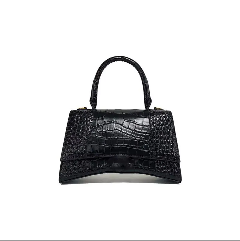 Umhängetasche aus echtem Leder mit Krokodilmuster, Modedesigner-Tasche, Damen-Luxus-Umhängetasche, Rindsleder, Flash-Metallschloss, Designer-Geldbörse