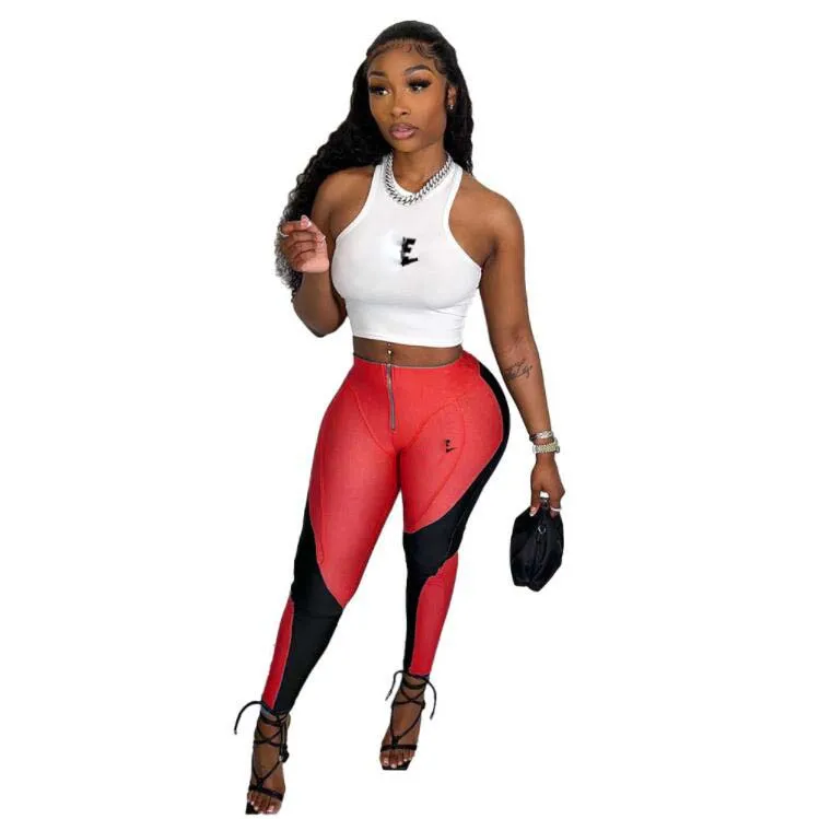 2023 Summer Womens Cotton Tracksuit Set Short Sleeve Gym Shirts