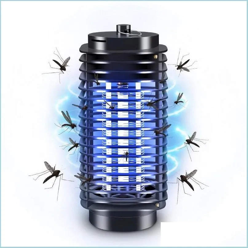 Pest Control Electronics Mosquito Killer Electric Bug Zapper Lamp Anti Repeller EU US Plug Electronic Trap 110V 220V Drop Delivery H DHOSQ