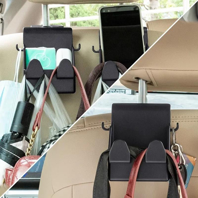 Multi-function Car Storage Bag Back Seat Hanging Bag Phone Holder