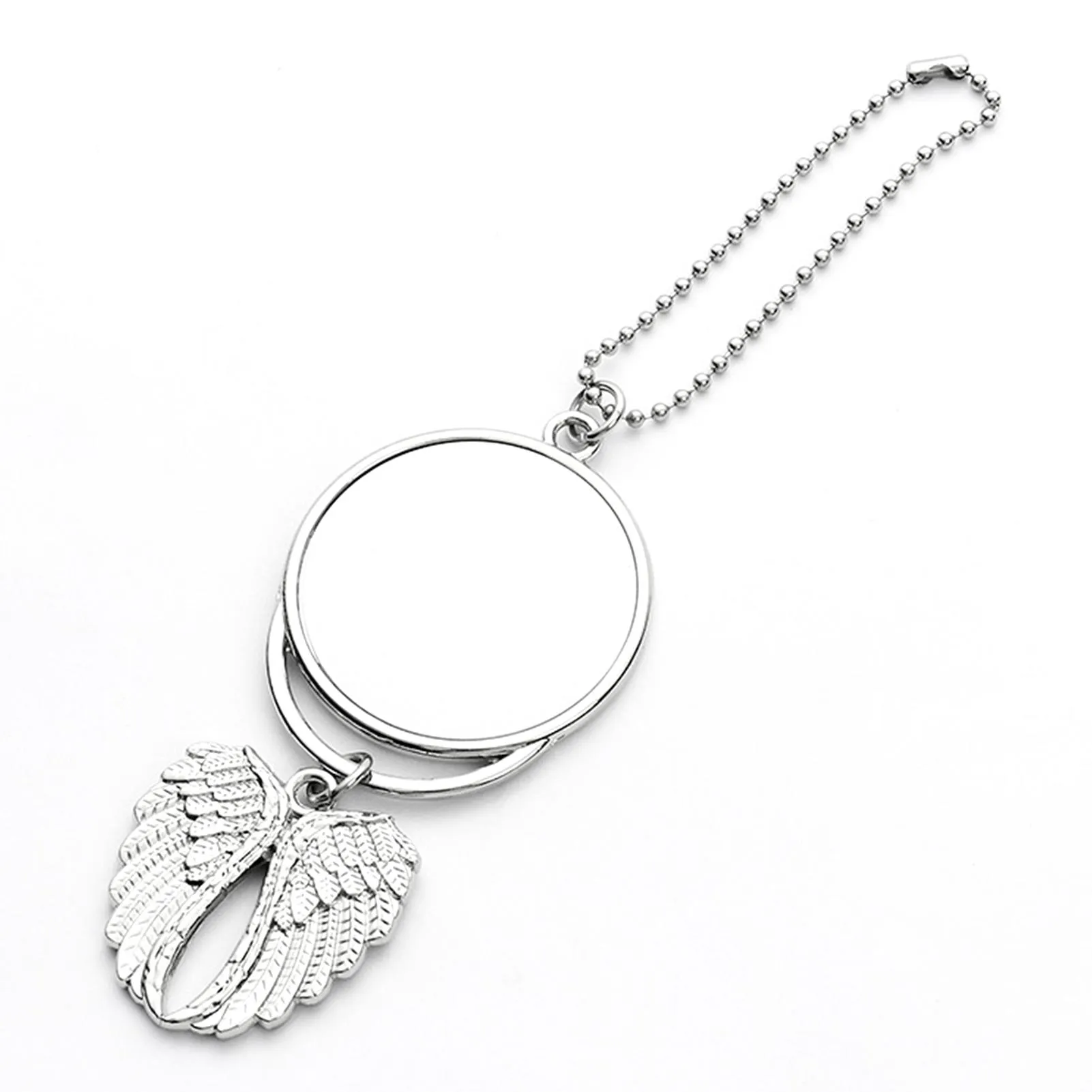 sublimation car ornament decorations angel wings shape blank hot transfer printing consumables supplies Double-Sided Hanger Pendant 11LL