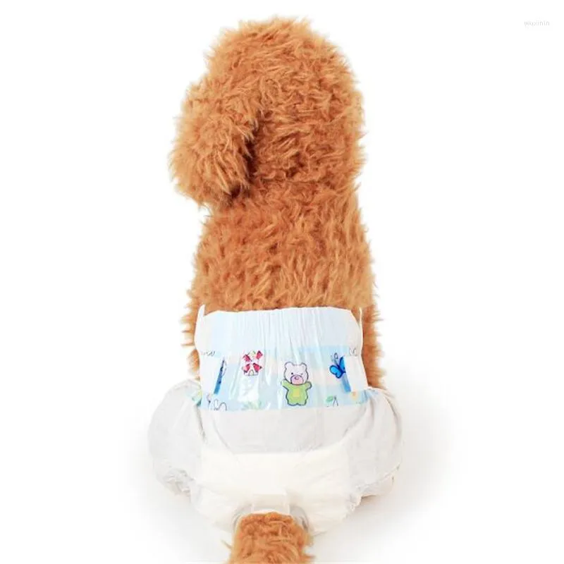 Fralda descartável de pet gato de vestuário para cães 10 peças tecidos não tecidos absorvem água fortemente saudável confortável