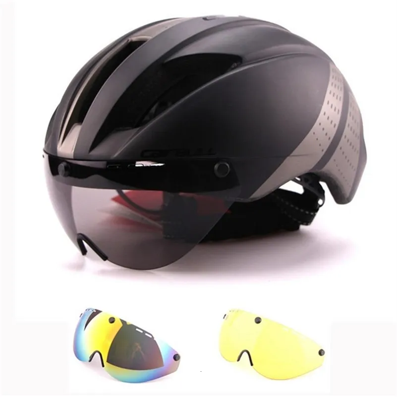 خوذات ركوب الدراجات Cairbull 280g Aero Ultra Light Goggles TT Road Bike Helled Mold Morn