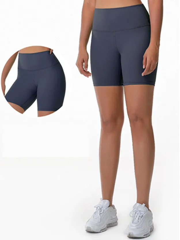 Ll feminino yoga shorts portas calças sem costura ciclismo fitness elástico ginásio roupa interior leggings ll652