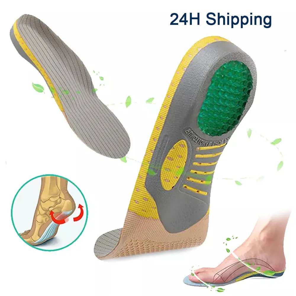 Schoenonderdelen Accessoires Premium ortische gel insolsoles Orthopedisch platte voet gezondheid Sole pad voor schoenen Plaats ARCH -ondersteuning Plantaire fasciitis unisex 230330
