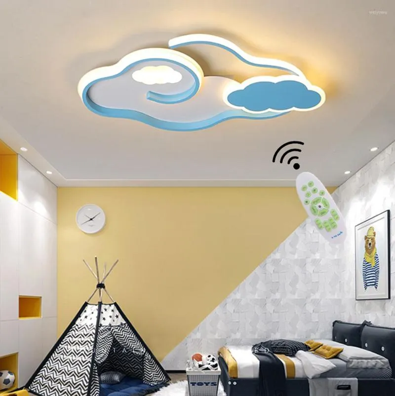 Ceiling Lights Children's Room Lamp Boy Girl Bedroom LED Light Creative Clouds Dimmable 3000-6500K Lighting