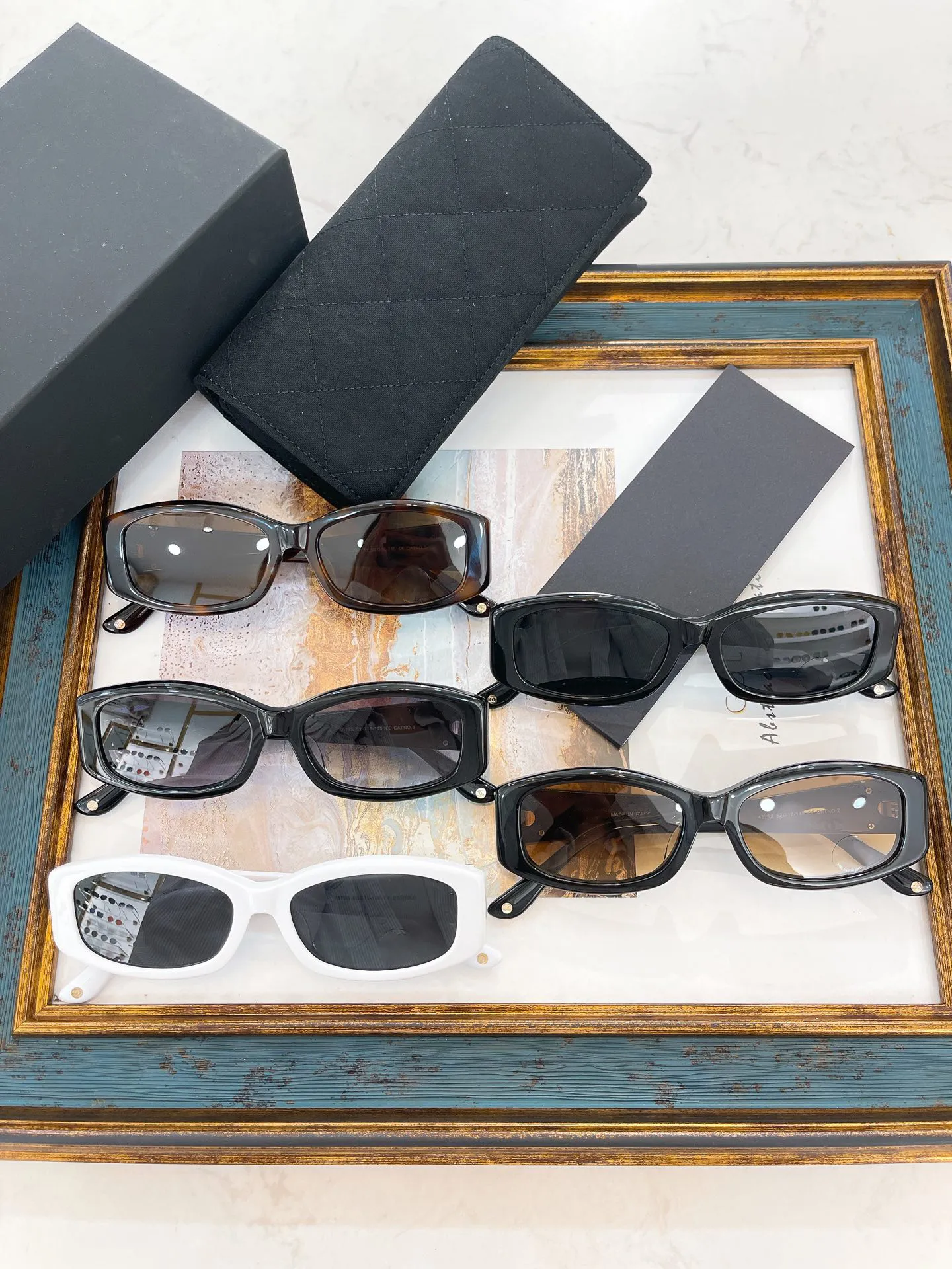 نظارات شمسية للنساء للنساء أحدث الأزياء الأزياء نظارات شمس رجال Gafas de sol Glass UV400 مع صندوق مطابقة عشوائي 74573S