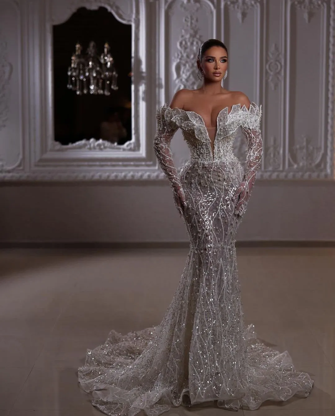 Plus Size Formal Evening Dresses: Mermaid Sequin Gown... From Dressvip,  $259.7 | DHgate.Com