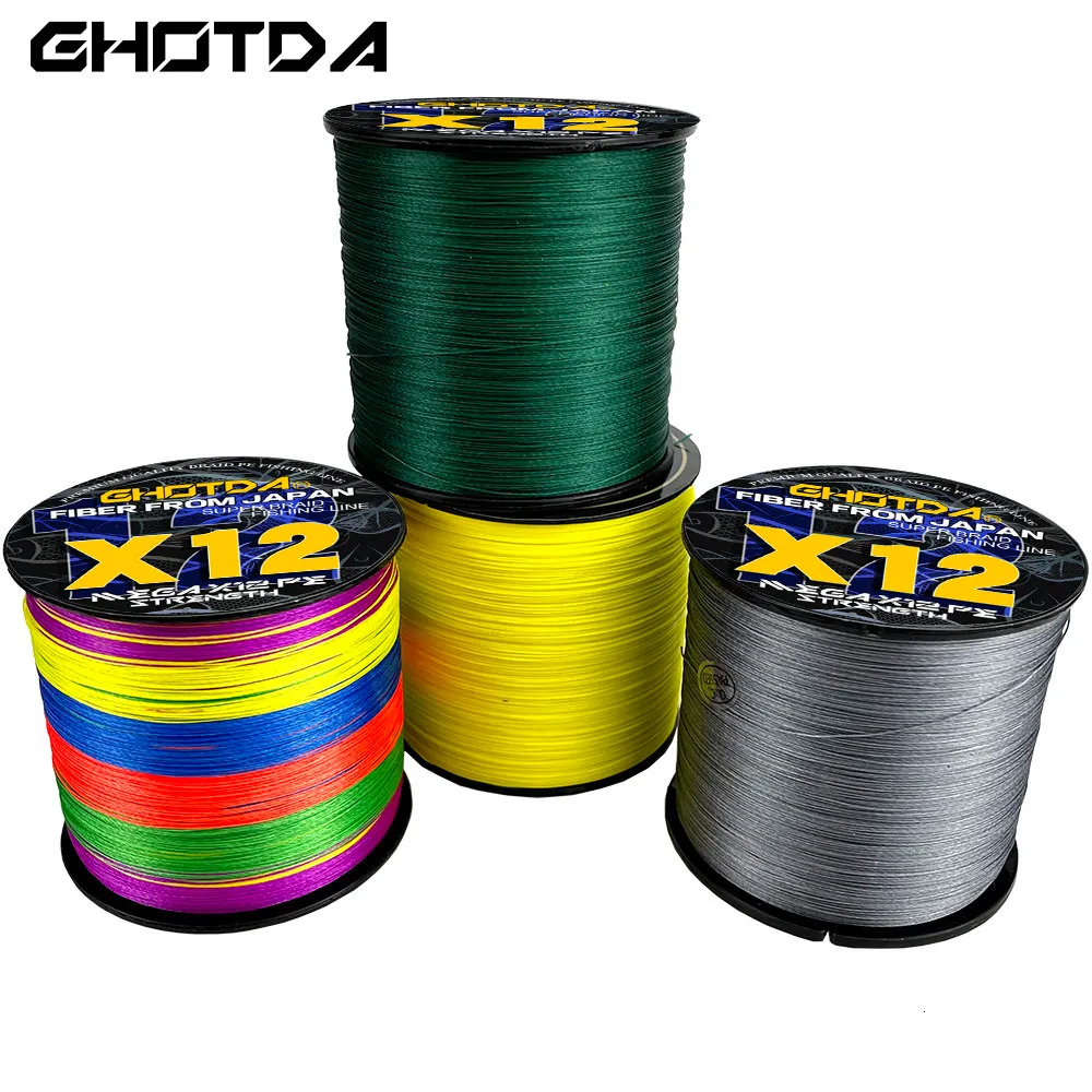 G DA 12 Strand Best Braided Fishing Line Fishing Line 1000M, 500M/300M  Lengths, X12 Size, Super Strong Power For Sea Saltwater Weaves 20 120LB  Weight From Bei09, $11.27
