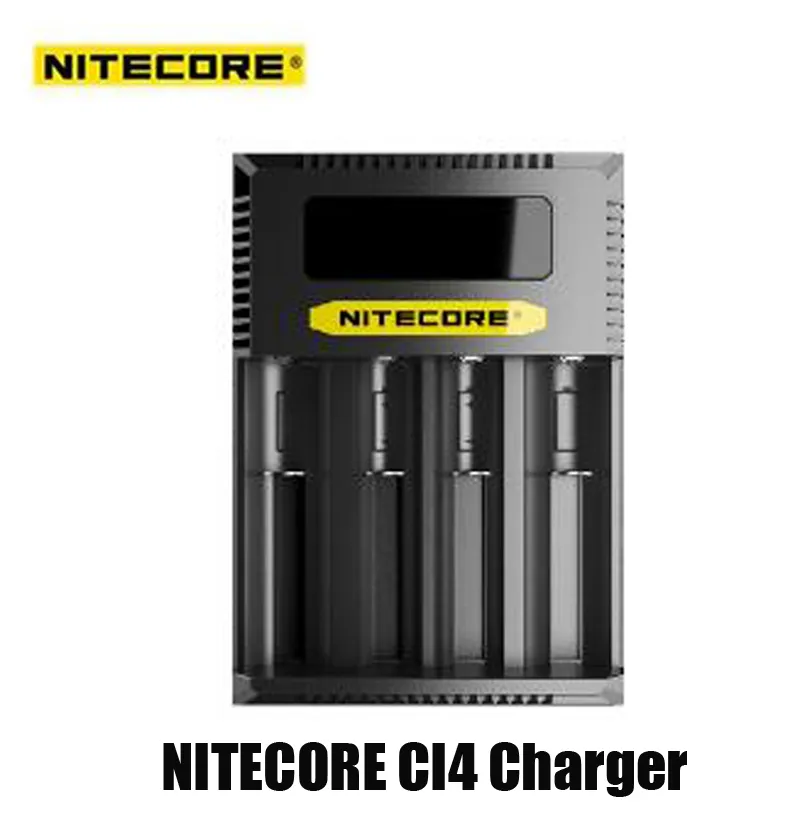 100% Original Nitecore CI4 QC Carregador Digicharger LCD Exibir Fast Intelligent Four 4 Slots PD USB-C CARGA PARA IMR 18650 21700 Bateria universal de íons de li vs UI4 UM4 D4 SC4