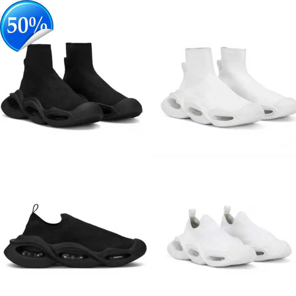2023 Speed Platform Designer Sneaker Sock Hommes Casual Wave Mid-top Sneakers Stretch Mesh Technique 3D Trainers Mode Blanc Noir Caoutchouc Bas Chaussures NO432