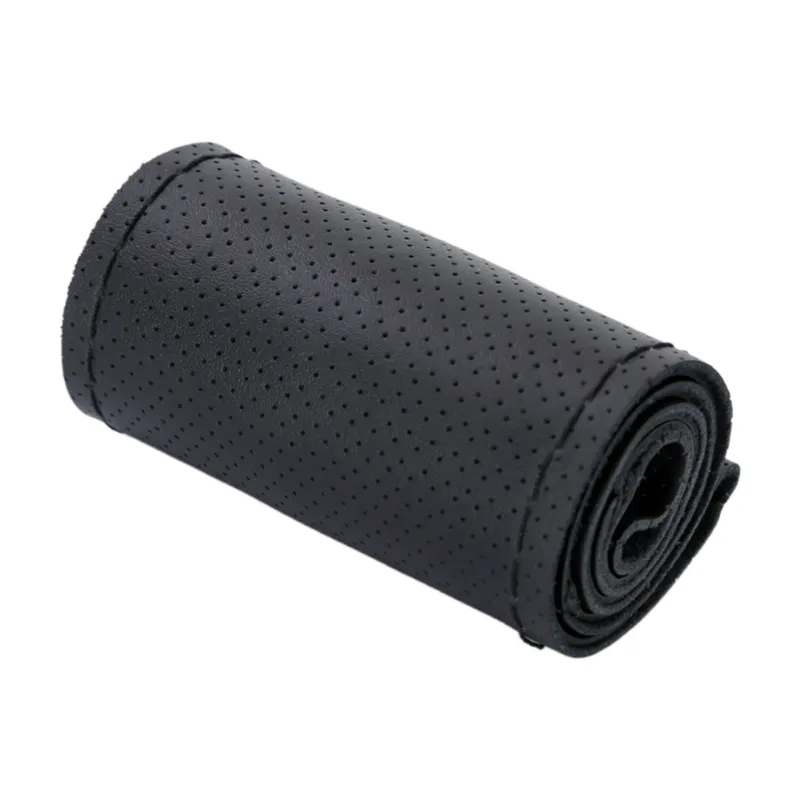 Breathable Leather Steering Wheel Covers Oreillys For 14.1inch Wheels