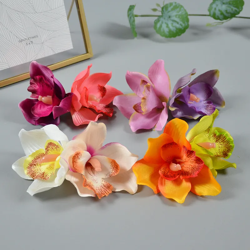 50 PCSCSARTICIAL ÇİÇEKLER ORCHIDS Cadılar Bayramı Çiçek Ölüler Günü Diy Ev Düğün Masa Merkezi Meksika Parti Doğum Günü Pastası Süsleri