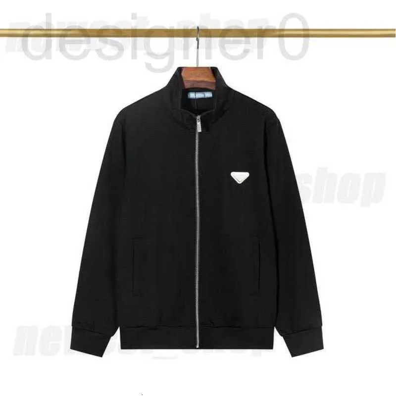 Men's Jackets popular mens Designer metal triangle jackets Autumn Jacket casual zipper Womens outwear stand collar Man black Streetwear long Sleeve luxury coat EOCZ