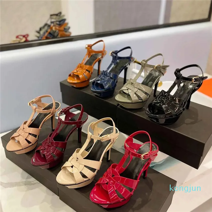 Amazon.com: HINDOLA Women's Open Toe Heeled Sandal Chunky High Heels Ankle  Strap Heeled Sandals Wedding Party Dress Shoes : Clothing, Shoes & Jewelry